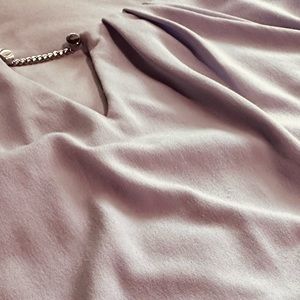 IVANKA TRUMP Medium Satin Lavender - Purple Seductive Classy Mature Blouse